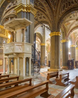 Interior view of Santa Maria Assunta Cathedral, Cremona, Province of Cremona, Italy, Europe