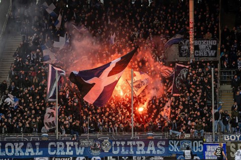 Football 3rd division, season 2024/25, matchday 19: Waldhof Mannheim vs Arminia Bielefeld. Picture: