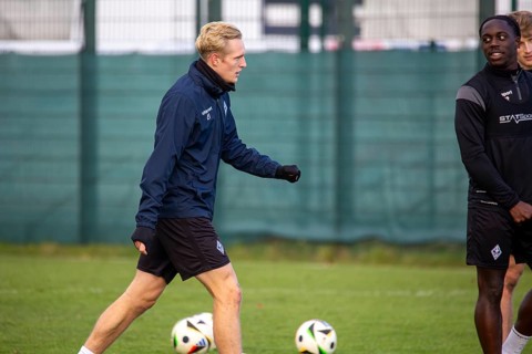 Julian Rieckmann at SV Waldhof Mannheim training session