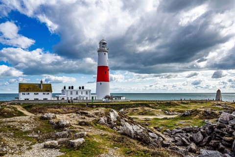 Portland Bill Lighthouse, Portland Bill, Isle of Portland, Dorset, England, United Kingdom, Europe