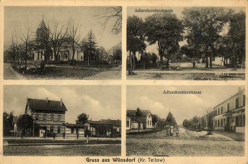Historical postcard, picture postcard, greeting from Wünsdorf, Teltow district, Brandenburg,