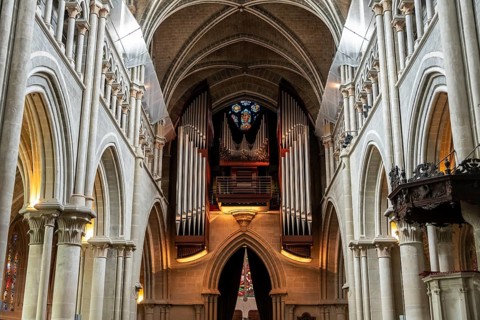 Notre-Dame Cathedral, former episcopal church of the diocese of Lausanne, today the main reformed