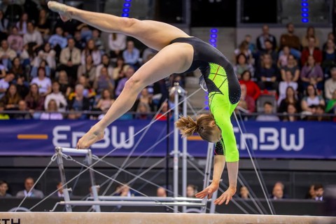 EnBW DTB-Pokal Stuttgart 2025, Mixed Cup***Silja Stöhr Germany on the balance beam