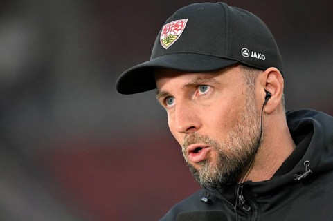 Coach Sebastian Hoeneß VfB Stuttgart Portrait MHPArena, MHP Arena Stuttgart, Baden-Württemberg,