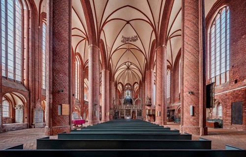 Gothic Church of St Mary, interior, Brick Gothic, Stendal, Saxony-Anhalt, Germany, Europe