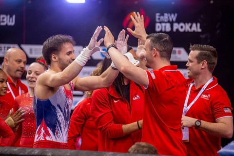 EnBW DTB-Pokal Stuttgart 2025, Mixed Cup***Picture: Great joy for the USA team after the victory