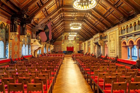 Ballroom of the Wartburg in Eisenach, Thuringia, Germany, Europe