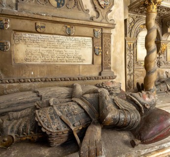 Sir Henry Newton d 1599, tomb monument, Bristol cathedral church, Bristol, England, UK