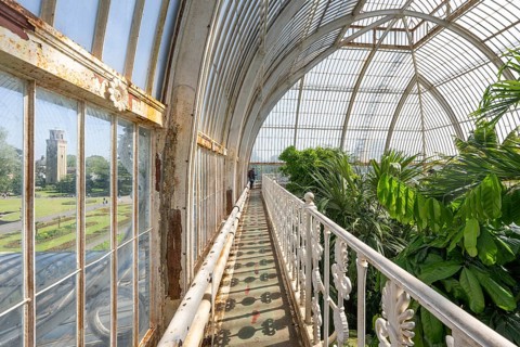 Palm House, oldest Victorian greenhouse in the world, Royal Botanic Gardens, Kew, London, England,