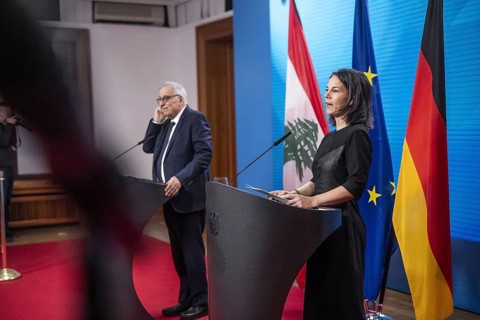 Annalena Baerbock (Buendnis 90 Die Gruenen), Bundesaussenministerin, trifft S.E. den