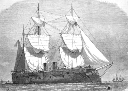 SMS Kronprinz was an armoured ship of the Kaiserliche Marine, 1869, sailing steamer, Prussia,