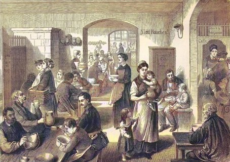 The New People's Kitchen for the Poor and Needy, founded by Lina Morgenstern, 1869, Berlin,