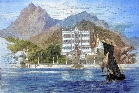 Villa Carlotta, an 18th century summer residence in Tremezzo on Lake Como, 1869, Lombardy, Italy,
