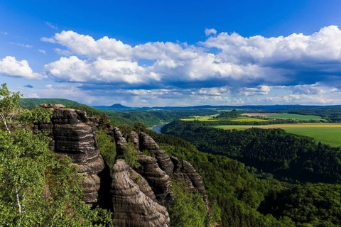 Schrammsteine in the Elbe Sandstone Mountains