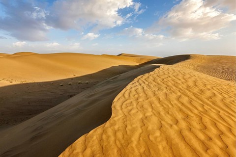 Sam Sand dunes in Thar Desert. Rajasthan, India, Asia