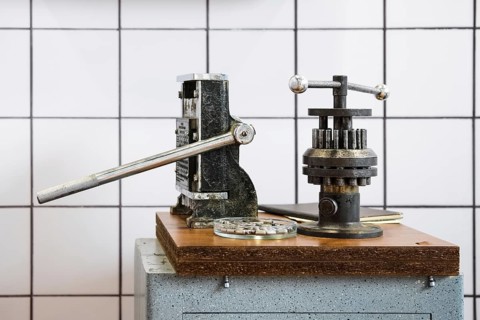 History of dental tools, old machine for dentures