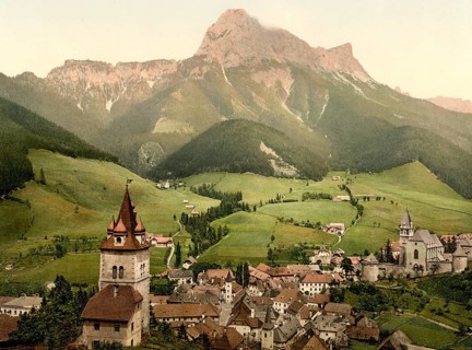 Ort Eisenerz in der Steiermark, Österreich, um 1890, Historical, digitally restored reproduction