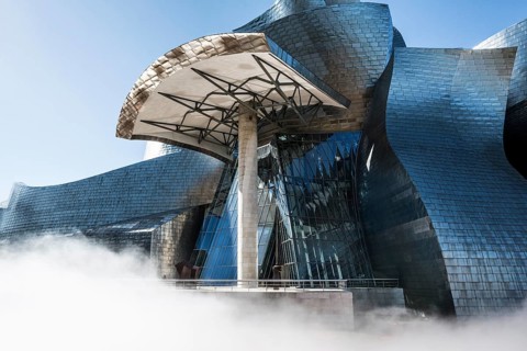 Guggenheim Museum Bilbao, architect Frank O. Gehry, Bilbao, Basque Country, Spain, Europe