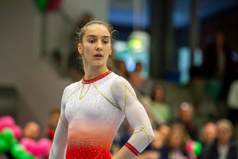 German Gymnastics League (Bundesliga) for woman, 1st competition day 2025 in Mannheim***Helen