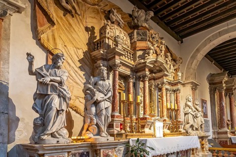 Altar of the Cathedral of St Anastasia in Zadar, Croatia, Europe