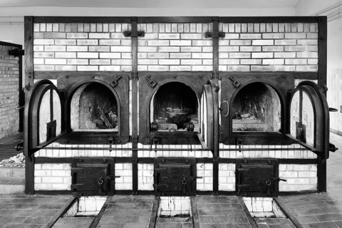 Incinerator in the camp crematorium, former beech forest concentration camp, now a concentration