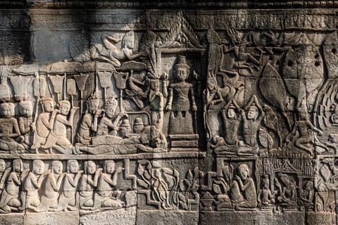 Bayon Temple, Angkor Wat, Angkor, UNESCO World Heritage Site, Siem Reap, Cambodia, Indochina,