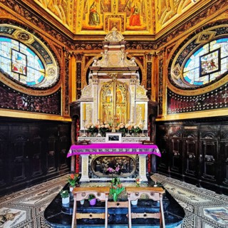 Interior view of the Chapel of Grace in Kevelaer, Lower Rhine, North Rhine-Westphalia, Germany,