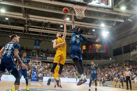 12.05.2024, easy Credit BBL, Basketball Bundesliga, Matchday 32: MLP Academics Heidelberg against