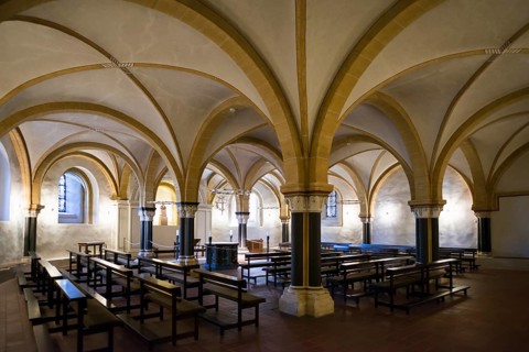 Interior view, Trier Cathedral, UNESCO World Heritage Site, Trier, Rhineland-Palatinate, Germany,