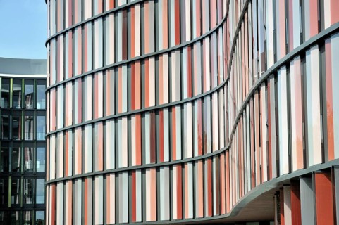 Cologne Oval Offices, modern office building on Gustav-Heinemann-Ufer, Cologne-Bayenthal, Cologne,