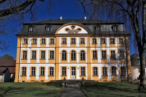 The Jägersburg, former Schönborn hunting lodge, a baroque hunting lodge of the Bamberg