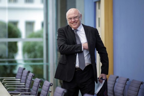 Ulrich Schneider, Managing Director of Der Paritätische Gesamtverband, at a press conference on the
