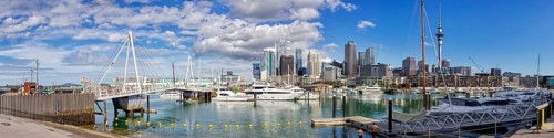Viaduct Lift Bridge, Marina, Auckland, Neuseeland