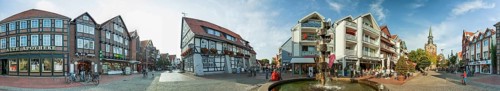 Wunstorf Market Place Panorma Germany