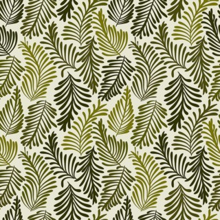 Stylized fern leaves seamless pattern, vector template