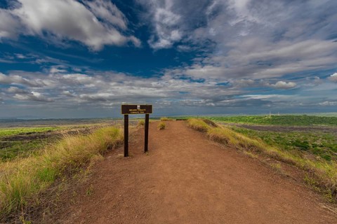 Volcanic Viewpoint on Comalito Trail. View of Comalito Trail Lookout in Masaya, Nicaragua, Central