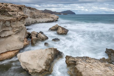 Playa Los Escullos, Cabo de Gata, Los Escullos, Playa del Arco, El Arco beach, Cabo de Gata-Nijar