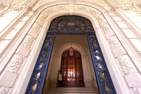 Salta colonial architecture and Central Plaza of 9 of July Plaza 9 De Julio in historic city center