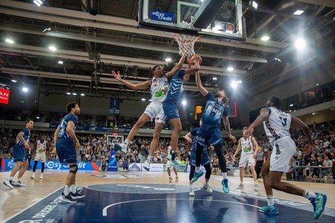 16.03.2024, easy Credit BBL, German Basketball League, Matchday 24) : Game scene MLP Academics