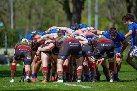 Heidelberg, 06.04.2024, Rugby 1st Bundesliga South/West, Season 2023/24, Matchday 10: SC Neuenheim