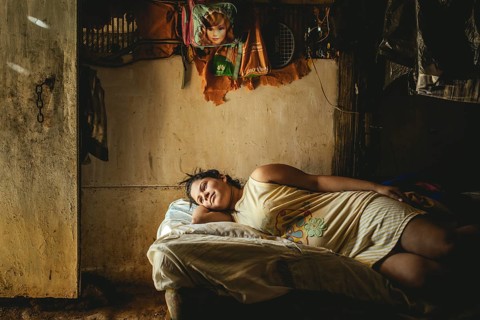 Rosalba, 18 years old, was recruited into prostitution at 14, last year she became pregnant, she is
