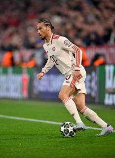 Leroy Sané FC Bayern Munich FCB (10) Action on the ball Champions League, Allianz Arena, Munich,