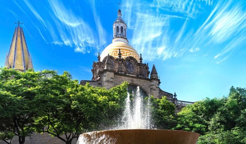 Guadalajara, Liberation Square, Plaza De La Liberacion, in historic city center near Central