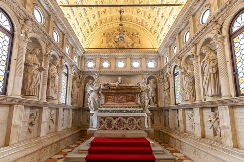 Chapel of St John in the interior of the Cathedral of St Laurence in Trogir, Croatia, Europe