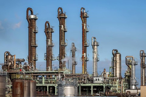 Oberhausen, North Rhine-Westphalia, Germany, industrial plant in the chemical park, OQ Chemicals