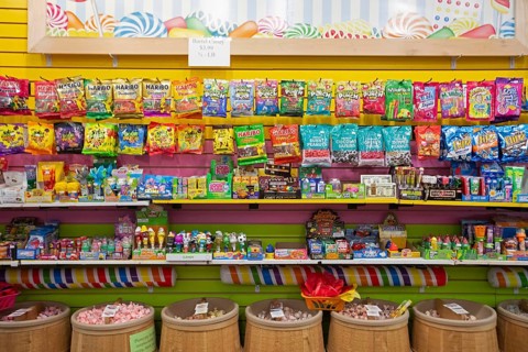 Livonia, Michigan - A candy store at Laurel Park Place, a shopping mall in suburban Detroit