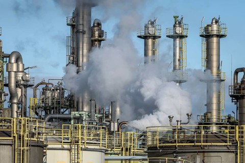 Oberhausen, North Rhine-Westphalia, Germany, industrial plant in the chemical park, OQ Chemicals