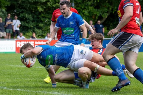 Heidelberg, 25.05.2024, Rugby 1st Bundesliga, Season 2023/24, Quarter-final: SC Neuenheim against