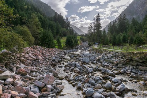 Stillup Bach, Stilluptal, Stillupgrund, Mayrhofen, High Mountain nature park Park Zillertal Alps,