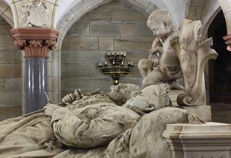 Koháry crypt under the church of St. Augustin in Coburg, burial place of the Catholic line of the